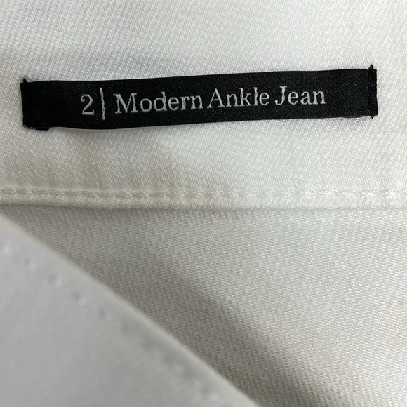 NWOT Talbots Modern Ankle Denim Jeans White 2 - Picture 12 of 15